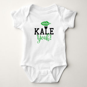 Kale Yeah Funny Vegan Design Baby Bodysuit