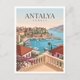 Kaleiçi Harbour Viewpoint Antalya Turkey Keepsake Postcard