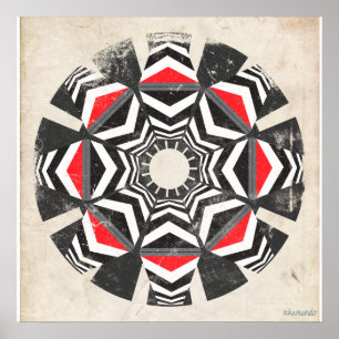 Kaleido Remix Vintage Poster