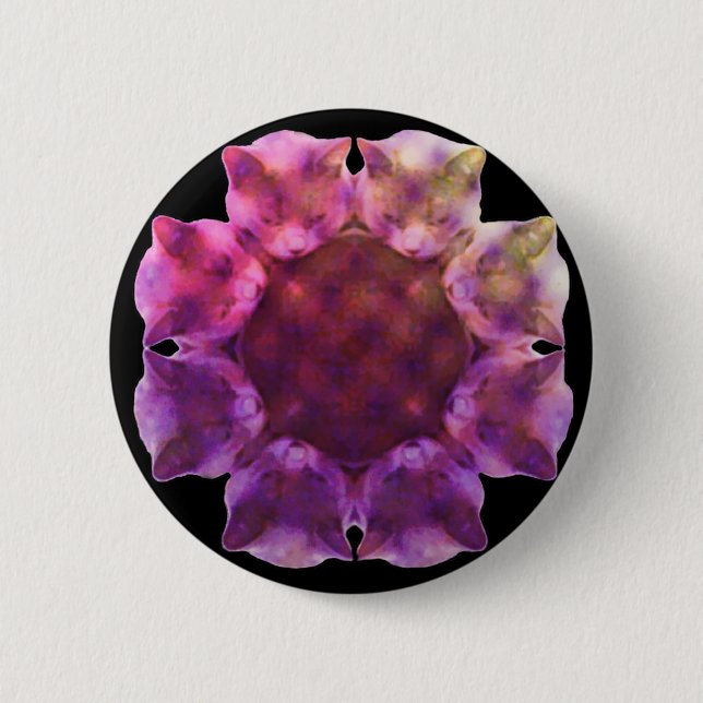 KALEIDOCAT: Luccaface (BLK) Badge (Front)