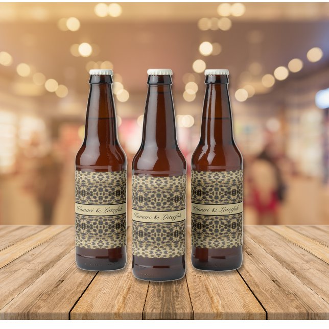 KaleidoCheetah, custom Beer Bottle Label (Creator Uploaded)