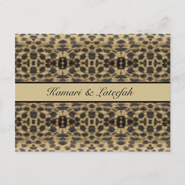 KaleidoCheetah, custom Postcard (Front)