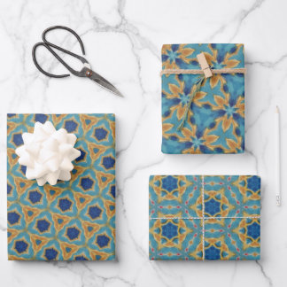 KaleidoDreams An Enchanting Splash of Colour Set 2 Wrapping Paper Sheet