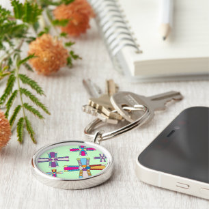 Kaleidoflower Keychain
