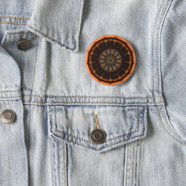 Kaleidoscope 1 6 cm round badge (In Situ)