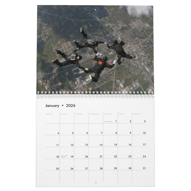 Kaleidoscope: A 4way Skydiving Team Calendar (Jan 2026)