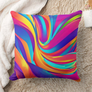 Kaleidoscope Abstract Burst Artwork Cushion