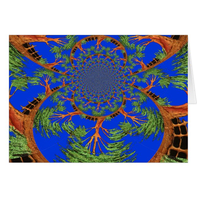 Kaleidoscope Acacia Tree Art Print/Graphic (Front Horizontal)