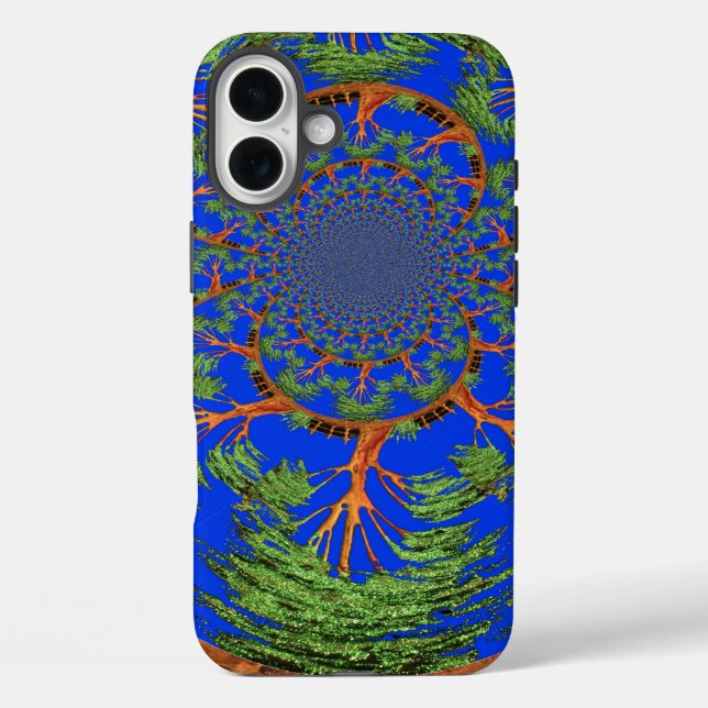 Kaleidoscope Acacia Tree Art Print/Graphic Case-Mate iPhone Case (Back)