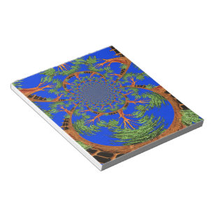 Kaleidoscope Acacia Tree Art Print/Graphic Notepad