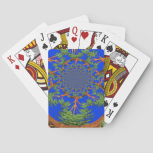Kaleidoscope Acacia Tree Art Print/Graphic Playing Cards