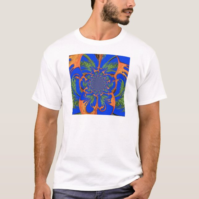 Kaleidoscope Acacia Tree Art Print/Graphic T-Shirt (Front)