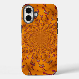 Kaleidoscope Anchor Art Print iPhone 16 Plus Case