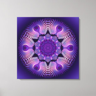 Kaleidoscope Apophysis Flower I Canvas Print