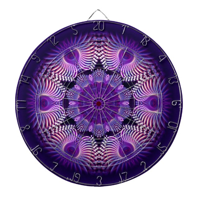 Kaleidoscope Apophysis Flower I Dartboard (Front)