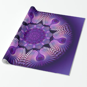 Kaleidoscope Apophysis Flower I Wrapping Paper