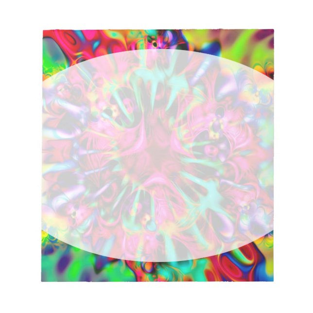 Kaleidoscope Apophysis Fractal Art - I Notepad (Front)