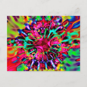 Kaleidoscope Apophysis Fractal Art - I Postcard