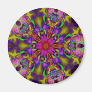 Kaleidoscope Apophysis Fractal Art - II Magnet
