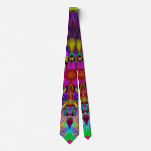 Kaleidoscope Apophysis Fractal Art - II Tie (Front)