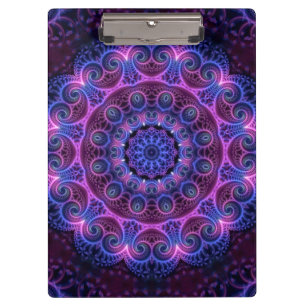 Kaleidoscope Apophysis Mandala Hearts Clipboard