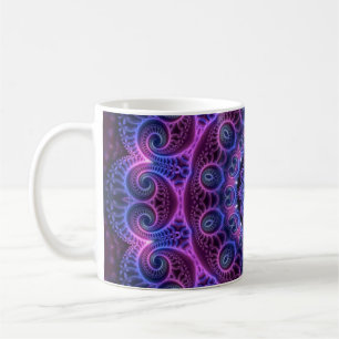 Kaleidoscope Apophysis Mandala Hearts Coffee Mug