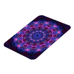Kaleidoscope Apophysis Mandala Hearts Magnet