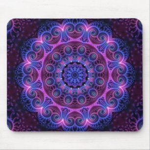 Kaleidoscope Apophysis Mandala Hearts Mouse Mat