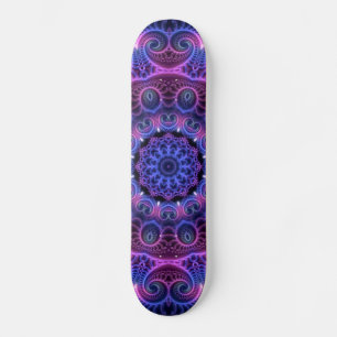 Kaleidoscope Apophysis Mandala Hearts Skateboard