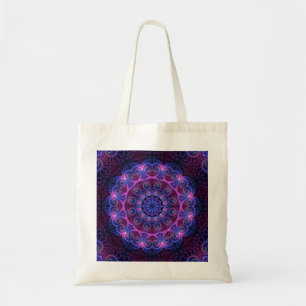 Kaleidoscope Apophysis Mandala Hearts Tote Bag