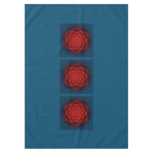Kaleidoscope Apophysis red rose + your ideas Tablecloth