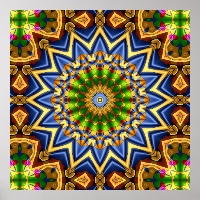 Kaleidoscope Art 33 Posters (Front)