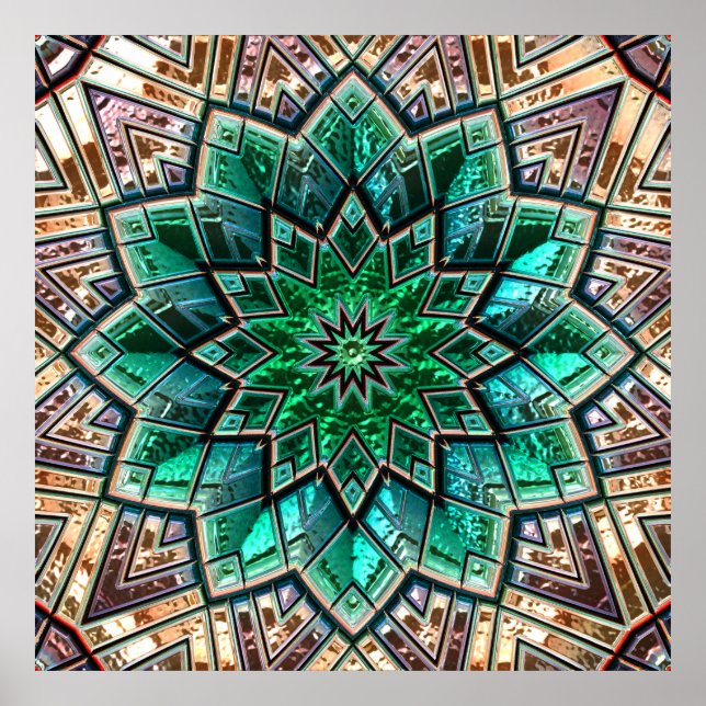 Kaleidoscope Art 40A-40B Image Options Posters (Front)