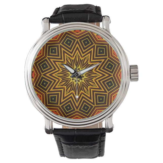 Kaleidoscope Art 9 Watch & Numeral Options (Front)