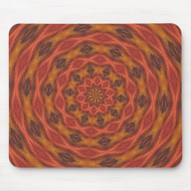 Kaleidoscope Autumn Colours Mouse Mat (Front)