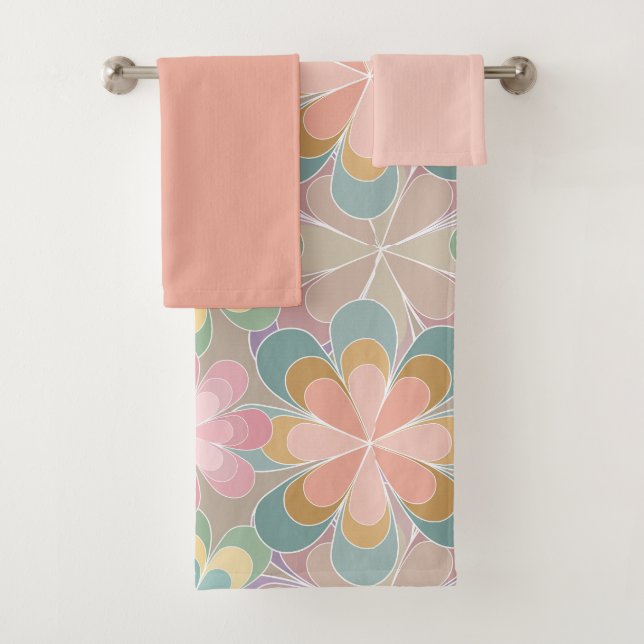 Kaleidoscope  bath towel set (Insitu)