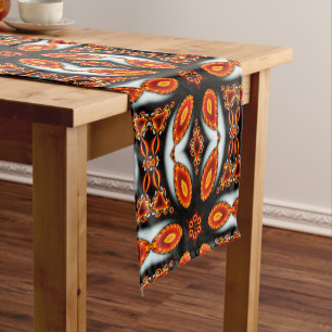 Kaleidoscope Black Gold Orange White Yellow runner