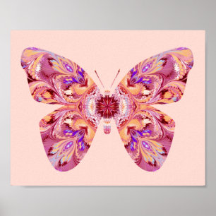 Kaleidoscope Butterfly Poster