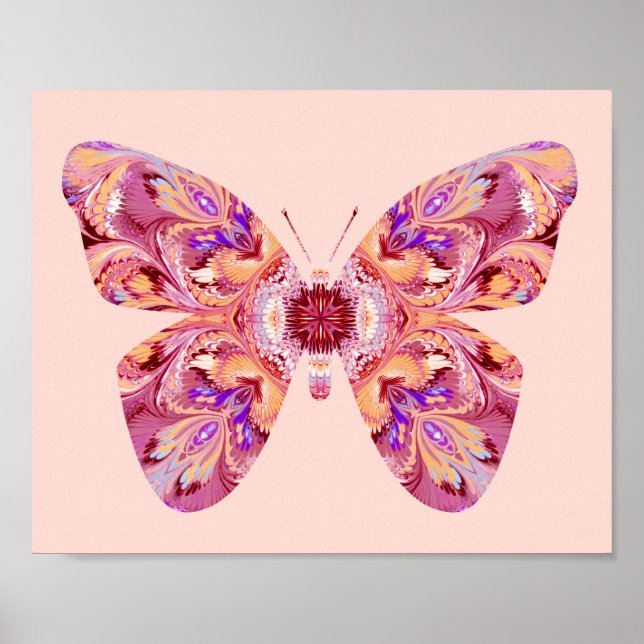 Kaleidoscope Butterfly Poster (Front)