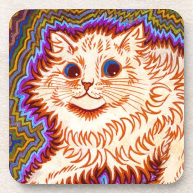 Kaleidoscope Cat Coaster (Front)