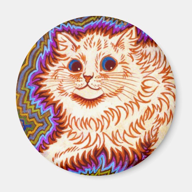 Kaleidoscope Cat Magnet (Front)