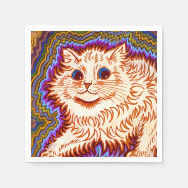 Kaleidoscope Cat Napkin (Front)