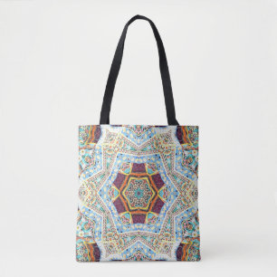 Kaleidoscope Ceramic: Abstract Surface Texture Tote Bag