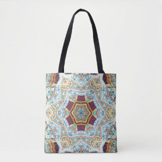 Kaleidoscope Ceramic: Abstract Surface Texture Tote Bag
