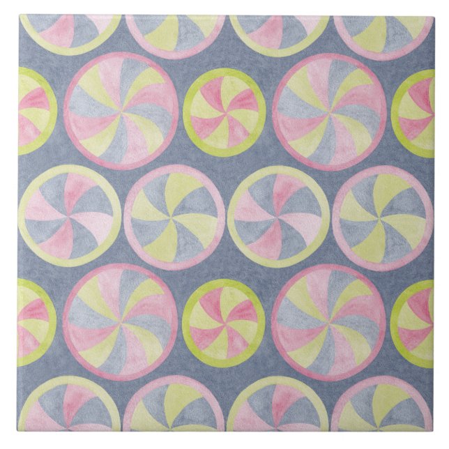 Kaleidoscope Circles Tile (Front)
