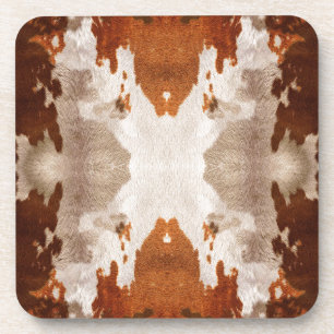Kaleidoscope Cow Hide Pattern Coaster