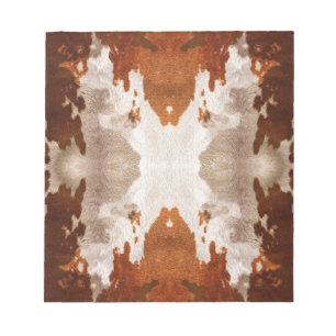 Kaleidoscope Cow Hide Pattern Notepad