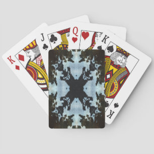 Kaleidoscope cow hide pattern playing cards