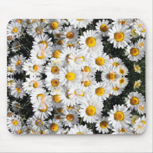 Kaleidoscope Daisies Pattern Mouse Mat