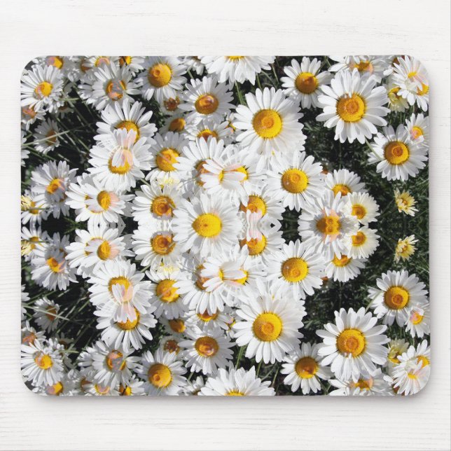 Kaleidoscope Daisies Pattern Mouse Mat (Front)
